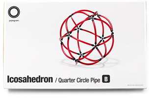 Icosahedron - Quarter Circle Pipe•B